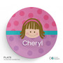 Just Like Me Girl Pink Kids Placemat