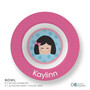 Just Like Me Girl Light Blue Kids Placemat