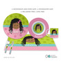 Just Like Me Girl Green Kids Placemat