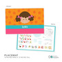 Just Like Me Girl Orange Kids Placemat