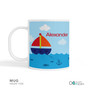 Sailing the Blue Ocean Kids Placemat