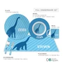 Dino and Me Blue Kids Placemat
