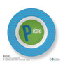Double Initial Green Kids Placemat