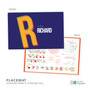 Double Initial Blue Kids Placemat