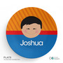 Just Like Me Boy Orange Kids Placemat