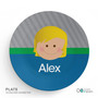 Just Like Me Boy Grey Kids Placemat