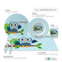 Owl Be Yours Blue Kids Placemat