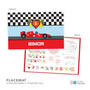 Fast Race Kids Placemat