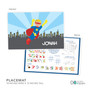 A Cool Superhero Kids Placemat