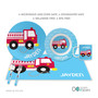 Cool Fire Truck Kids Placemats