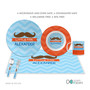 Little Mr. Mustache Kids Placemats