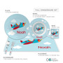Fly Little Plane Kids Placemats