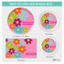 Shiny Bold Flowers Kids Placemat