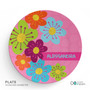 Shiny Bold Flowers Kids Placemat