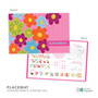 Shiny Bold Flowers Kids Placemat