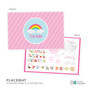A Rainbow in the Sky Kids Placemat
