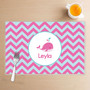 Sweet Pink Whale Kids Placemats