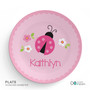 Sweet Pink Lady Bug Kids Placemat