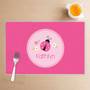 Sweet Pink Lady Bug Kids Placemat