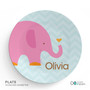 Sweet Pink Elephant Kids Placemat