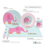 Sweet Pink Elephant Kids Placemat