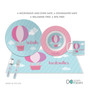 Pink Hot Air Balloon Kids Placemat