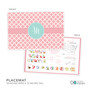 Pretty Pink Quatrefoil Kids Placemat