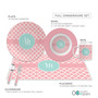 Pretty Pink Quatrefoil Kids Placemat
