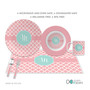 Pretty Pink Quatrefoil Kids Placemat