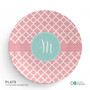 Pretty Pink Quatrefoil Kids Placemat