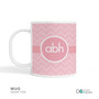 Initials on Chevron Kids Placemat