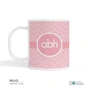 Initials on Chevron Kids Placemat
