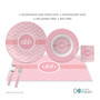 Initials on Chevron Kids Placemat