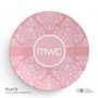 Pink Sweet Damask Kids Placemat