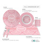 Pink Sweet Damask Kids Placemat