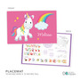 Rainbow Unicorn Kids Placemat