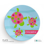 Swimming Pink Turtle Kids Placemat