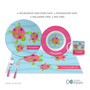 Swimming Pink Turtle Kids Placemat
