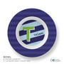 Brilliant Initial Blue Kids Bowl