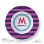 Fun Initials Magenta Kids Bowl