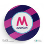 Fun Initials Magenta Kids Bowl