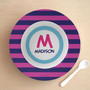 Fun Initials Magenta Kids Bowl