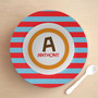 Fun Initials Red Kids Bowl