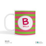 Fun Initials Pink Kids Bowl