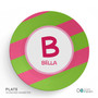 Fun Initials Pink Kids Bowl