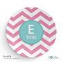 Chevron Pink and Aqua Kids Bowl