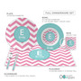 Chevron Pink and Aqua Kids Bowl