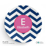 Chevron Blue and Pink Kids Bowl