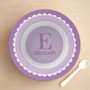 A Shiny Purple Letter Kids Bowl