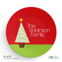 Modern Xmas Tree Christmas Plate